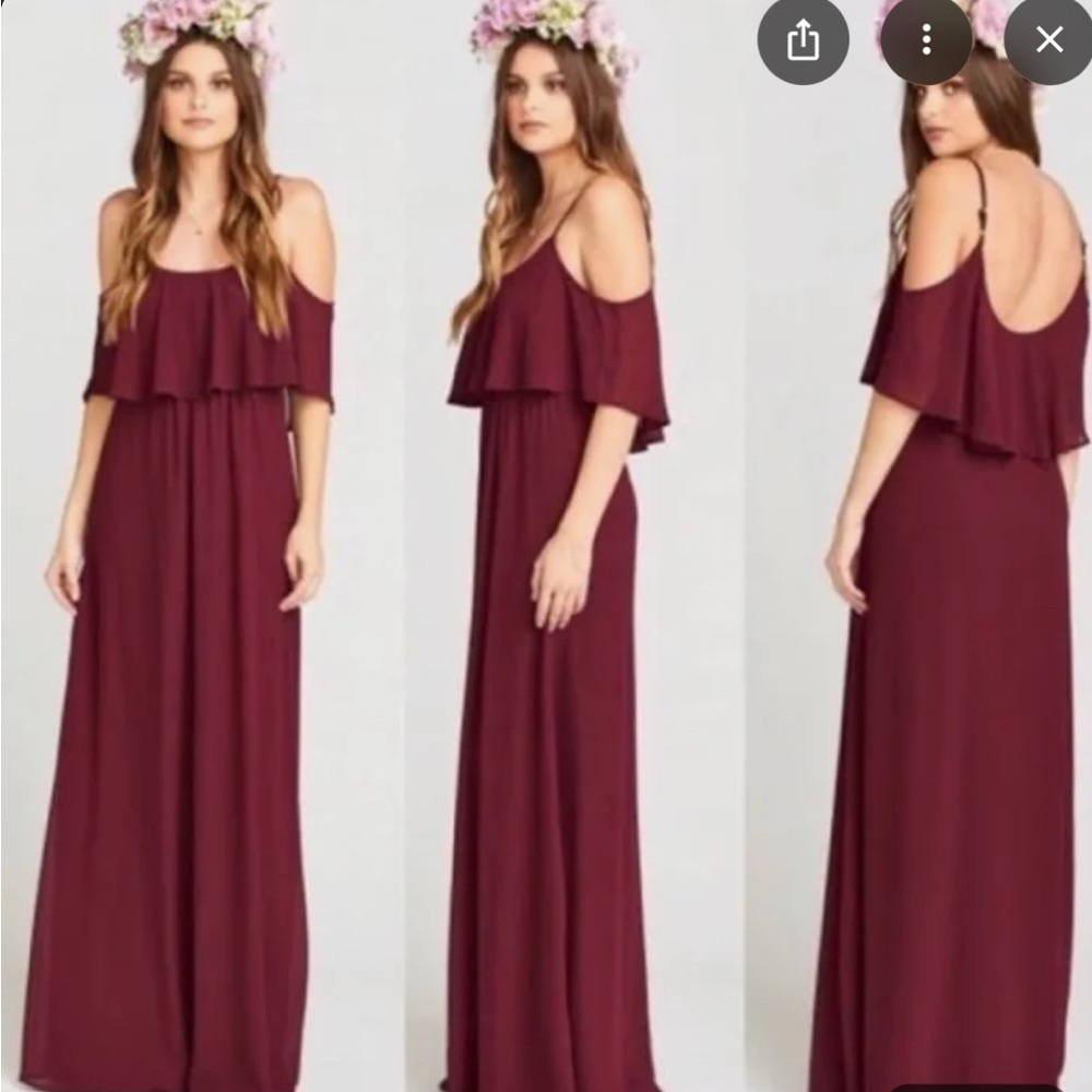 Show Me Your MuMu Red Ruffled Tiered Maxi Dress